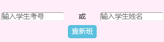 学生查询输入